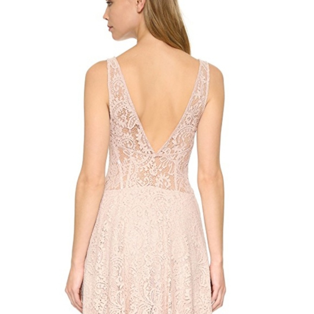 The Jetset Diaries Cream High-Low Sundress with Plunge Neckline - Picture 6 of 8